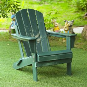 Folding Adirondack Chair with Stackable Design, Ergonomic Armrests, All-Weather HDPE for Outdoor Relaxation