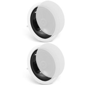 VEVOR 2 PCs 6.5'' Bluetooth in Ceiling Speakers, 150W, Flush Mount Ceiling & in-Wall Speaker System with 8ΩImpedance 89dB Sensitivity
