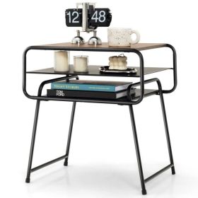 Living Room Decor Multi Usage Modern End Table Sofa Side Table (Type: Side Table, Color: Black)