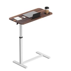 Adjustable Height Standing Rolling Desk with Wheels (Type: Side Table, Color: Mahogany)