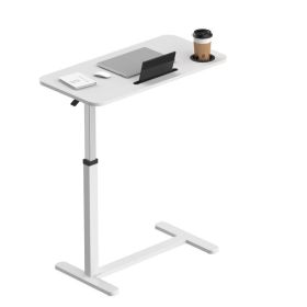Adjustable Height Standing Rolling Desk with Wheels (Type: Side Table, Color: White)
