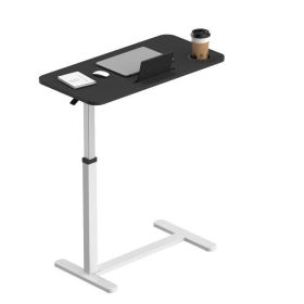 Adjustable Height Standing Rolling Desk with Wheels (Type: Side Table, Color: Black)